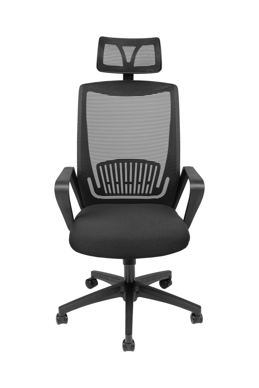 Venezia: Pentru cei ce apreciază simplitatea funcțională, CUSTÓ Venezia combină un șezut textil respirabil cu spătar din plasă acrilică, menținându-te răcoros în zilele solicitante. Suportul lombar fix stabilizează zona inferioară a spatelui, iar tetiera reglabilă pe înălțime relaxează ceafa în pauzele scurte. Cotierele fixe asigură sprijin constant, prevenind încordarea brațelor. Baza rotativă permite acces rapid la întregul spațiu de lucru, iar roțile din plastic oferă deplasare ușoară pe suprafețe dure. Designul compact îl face ideal pentru birouri de mărime redusă sau spații de studiu.