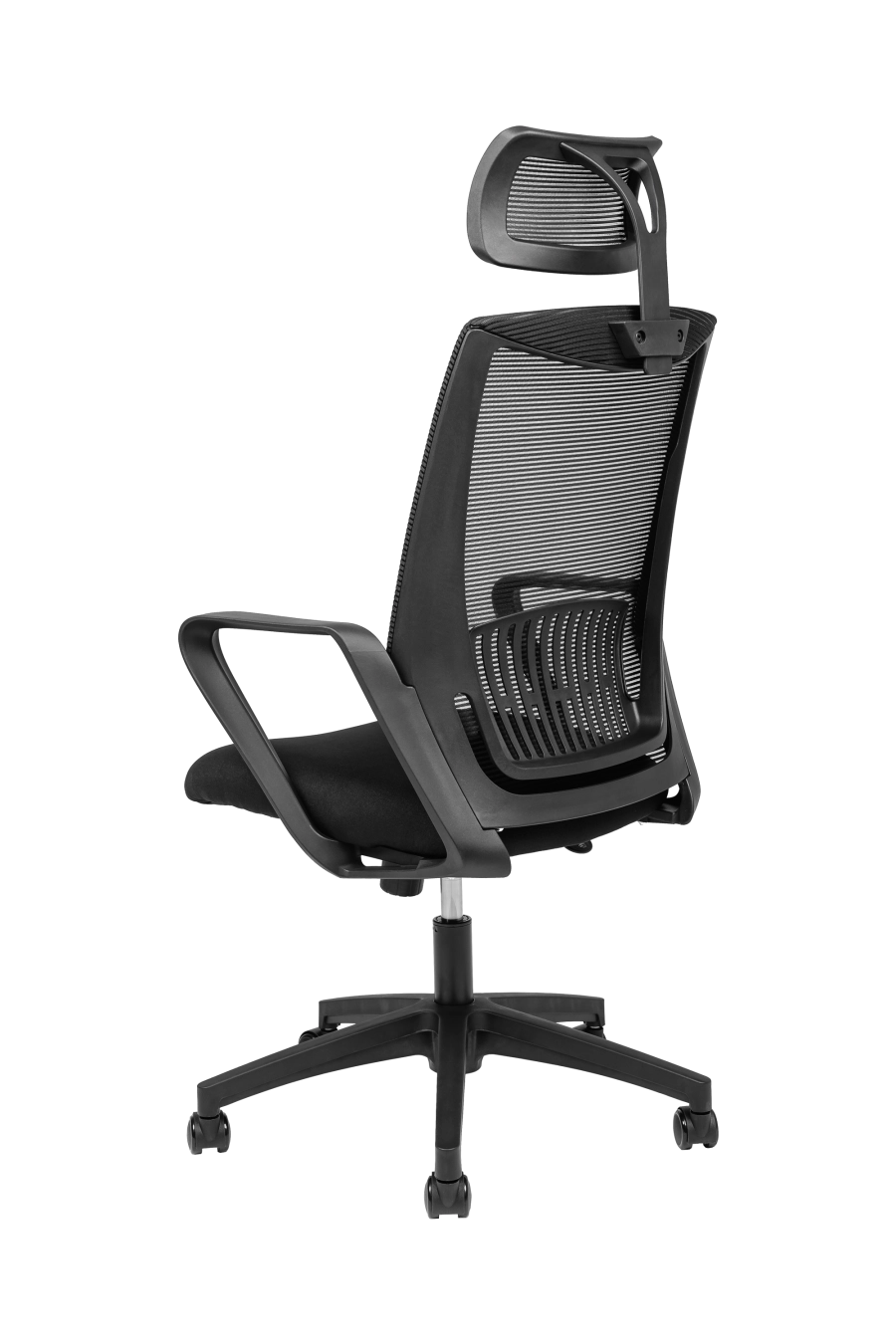 Venezia: Pentru cei ce apreciază simplitatea funcțională, CUSTÓ Venezia combină un șezut textil respirabil cu spătar din plasă acrilică, menținându-te răcoros în zilele solicitante. Suportul lombar fix stabilizează zona inferioară a spatelui, iar tetiera reglabilă pe înălțime relaxează ceafa în pauzele scurte. Cotierele fixe asigură sprijin constant, prevenind încordarea brațelor. Baza rotativă permite acces rapid la întregul spațiu de lucru, iar roțile din plastic oferă deplasare ușoară pe suprafețe dure. Designul compact îl face ideal pentru birouri de mărime redusă sau spații de studiu.