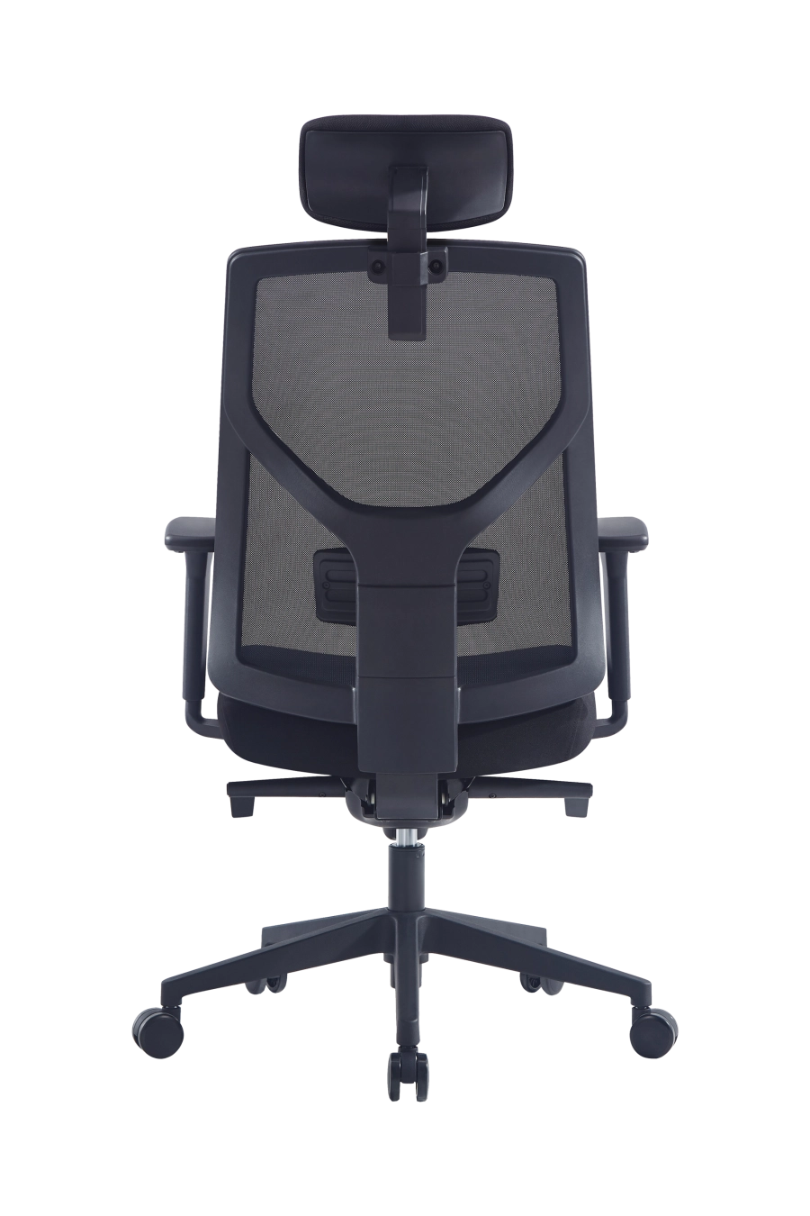 Parma: Reglează tot ce contează: CUSTÓ Parma îți permite să deplasezi spătarul pe înălțime, să glisezi șezutul față/ spate și să ajustezi suportul lombar 2D exact pe zona sensibilă a spatelui. Tetiera 2D relaxează coloana cervicală, iar cotierele pe înălțime mențin brațele la nivelul corect cu tastatura. Plasa acrilică elimină căldura excesivă, iar șezutul din spumă de densitate înaltă distribuie uniform greutatea. Roțile din poliuretan mențin liniștea în open-space, protejând podeaua. Totul într-un finisaj negru care nu se demodează.