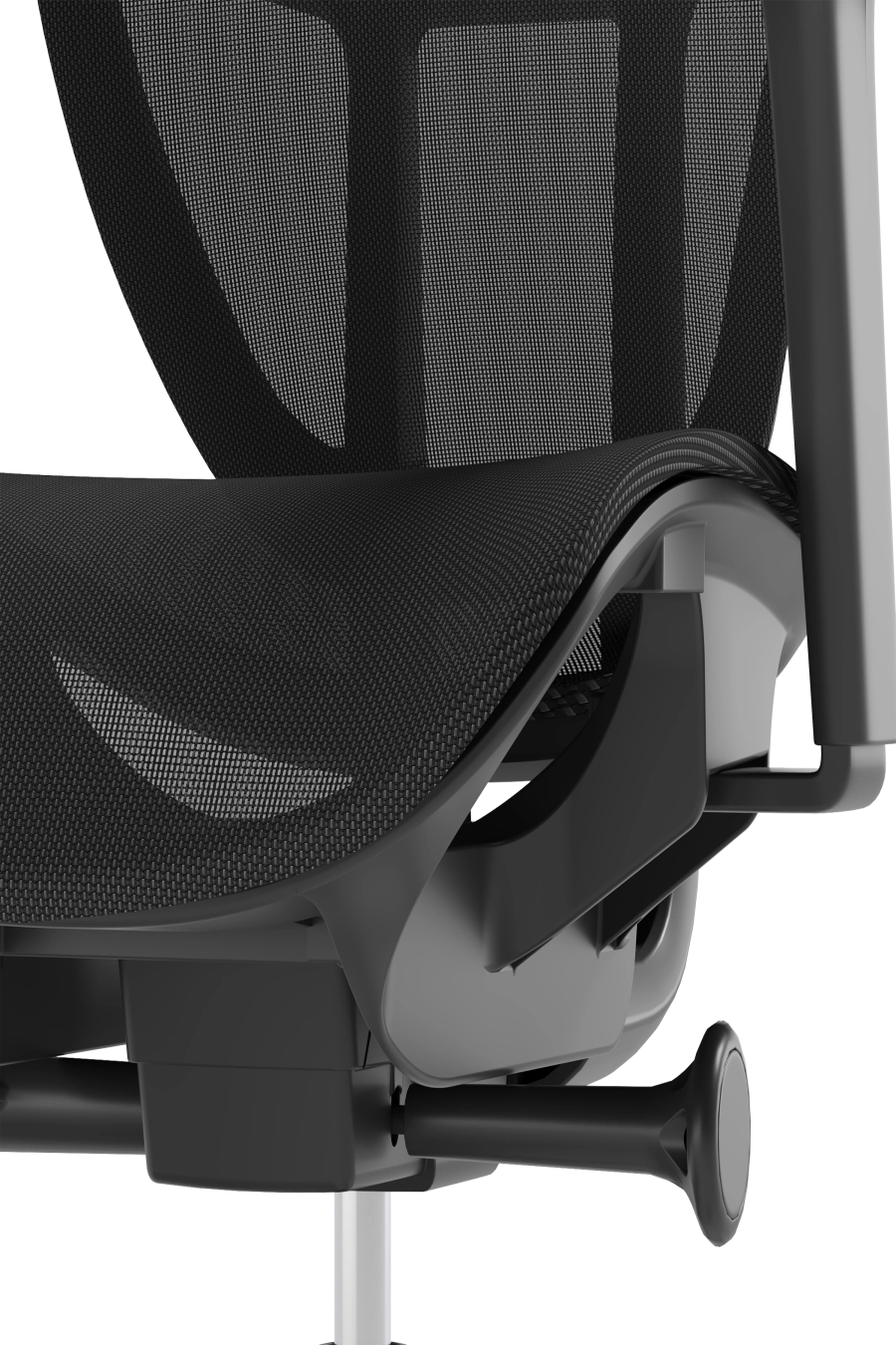 Oslo: CUSTÓ Oslo demonstrează că sustenabilitatea poate fi confortabilă: șezutul și spătarul sunt din plasă elastomerică reciclată, elastică și bine ventilată. Reglajul de adâncime al șezutului te ajută să găsești poziția optimă, iar brațele ajustabile pe înălțime reduc tensiunea la umeri. Suportul lombar fix stabilizează coloana, în timp ce tetiera fixă menține capul într-o poziție neutră. Roțile din poliuretan rulează lin și silențios, protejând podeaua. Nuanțele discrete negru-gri se potrivesc birourilor orientate spre ESG fără a compromite designul.