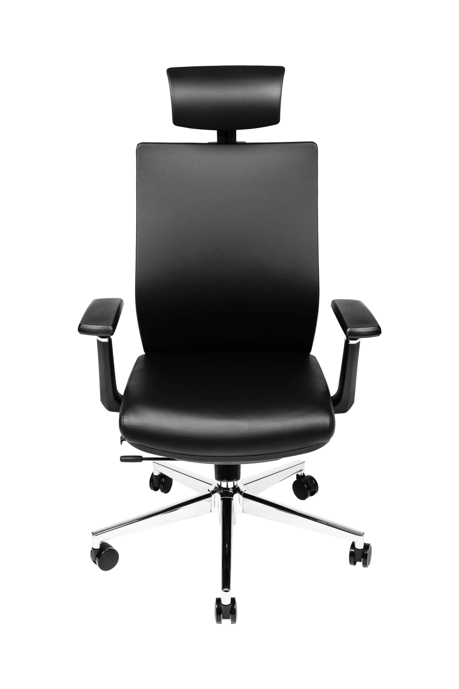 Girona: CUSTÓ Girona îmbină aspectul sofisticat al pielii artificiale cu beneficii ergonomice avansate. Suportul lombar 2D și tetiera 2D se ajustează precis, reducând presiunea pe discurile vertebrale. Șezutul glisant permite reglaj de adâncime, iar brațele 3D se aliniază rapid la poziția ideală de tastare. Spătarul larg susține întregul torace, favorizând respirația corectă. Baza rotativă și roțile din plastic garantează mobilitate fără zgârieturi. Potrivit pentru manageri care doresc confort premium în întâlniri îndelungate.