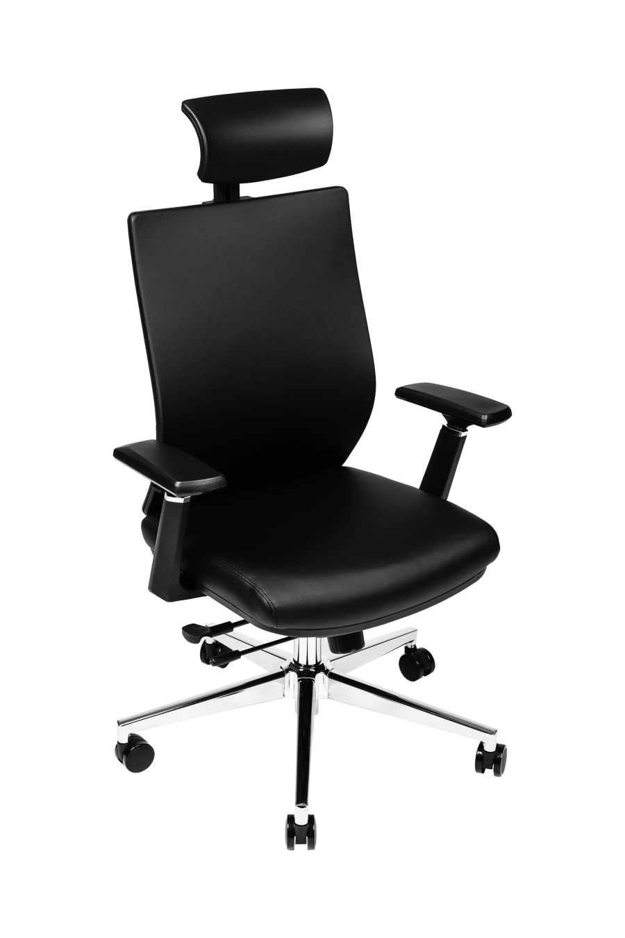 Girona: CUSTÓ Girona îmbină aspectul sofisticat al pielii artificiale cu beneficii ergonomice avansate. Suportul lombar 2D și tetiera 2D se ajustează precis, reducând presiunea pe discurile vertebrale. Șezutul glisant permite reglaj de adâncime, iar brațele 3D se aliniază rapid la poziția ideală de tastare. Spătarul larg susține întregul torace, favorizând respirația corectă. Baza rotativă și roțile din plastic garantează mobilitate fără zgârieturi. Potrivit pentru manageri care doresc confort premium în întâlniri îndelungate.